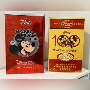 DISNEY100 Limited Edition Collectors Tin Box, Confetti Cake Post Cereal